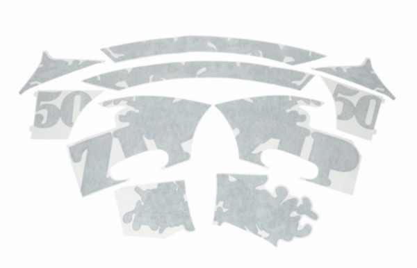 stickerset Piaggio origineel special camouflage zwart mat zip2000 675153