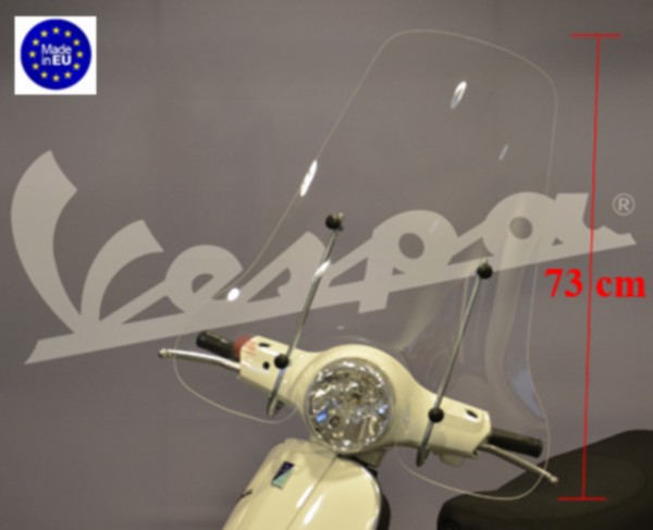 windscherm Regia met bevestigingsset hoog (made in EU) helder vespa lx