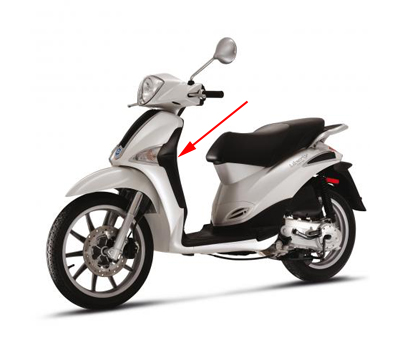 Stootrand Piaggio origineel linksvoor — geschikt voor Piaggio Liberty RST
