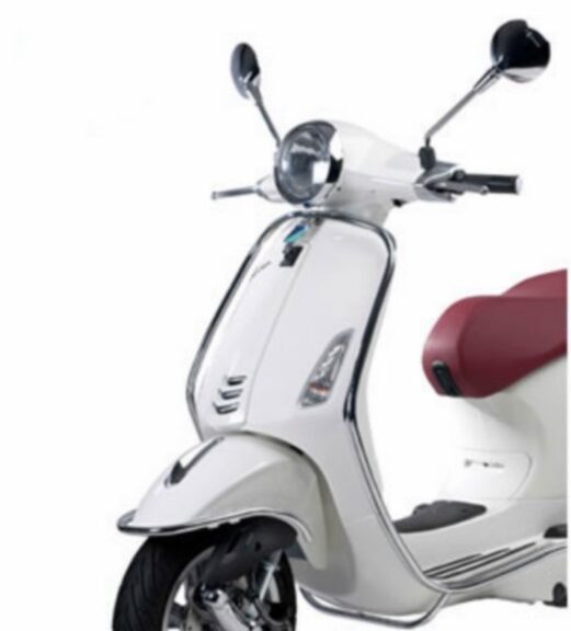 sierbeugelset Piaggio origineel voorzijde chroom elettrica
