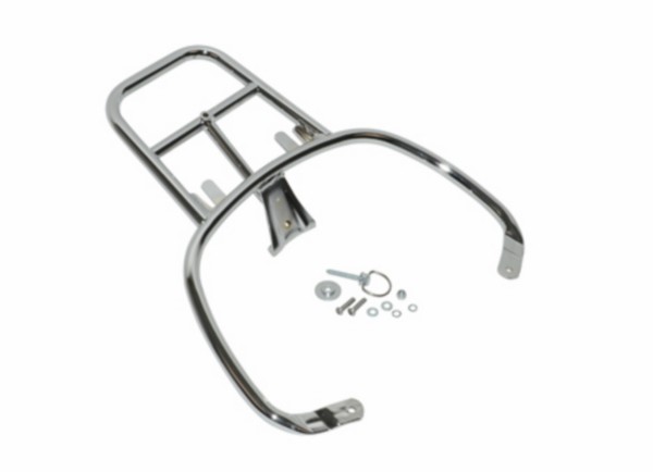achterdrager Piaggio origineel topkoffer chroom vespa