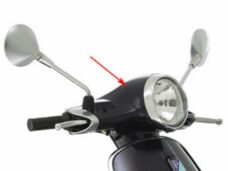 stuurkap Piaggio origineel boven zwart vulcano 98/a primavera 67364600xn2