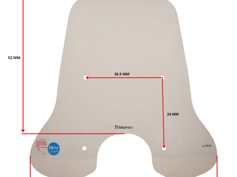 Windscherm Regia Met Bevestigingsset Hoog (made In Eu) Mod. Orig 72cm Helder Primavera