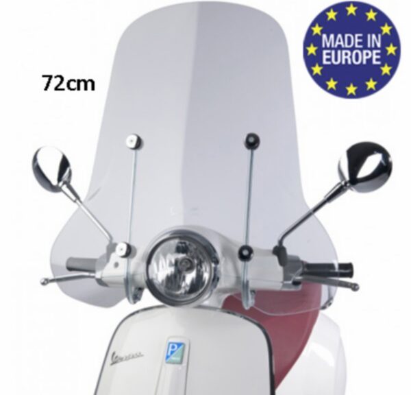 windscherm Regia met bevestigingsset hoog (made in EU) mod. orig 72cm helder primavera