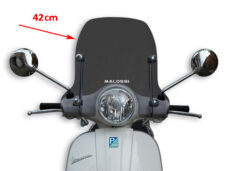 Malossi windscreen with mounting kit smoke 42cm LX 2t