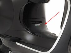 klep Piaggio origineel bodyscherm zwart lucido 94 sprint 6736190090