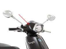 Stuurkap Piaggio origineel boven zwart — geschikt voor Piaggio Lucido 94 Sprint