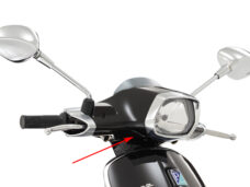 Stuurkap Piaggio origineel onder zwart — geschikt voor Piaggio Lucido 94 Sprint