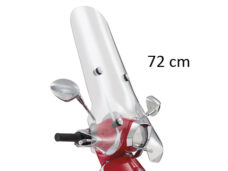 Windscherm Piaggio origineel met — geschikt voor Piaggio Bevestigingsset Hoog 72cm Helder Sprint