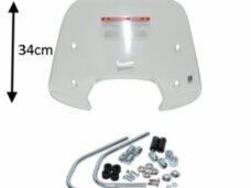 windscherm Piaggio origineel met bevestigingsset laag 34cm helder sprint 1b001027