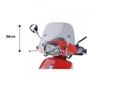 Windscherm Piaggio origineel met — geschikt voor Piaggio Bevestigingsset Laag 34cm Smoke Sprint