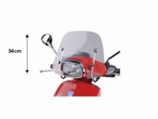 windscherm Piaggio origineel met bevestigingsset laag 34cm smoke sprint 1b001162