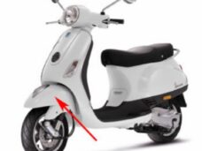 voorspatbord wit fusion 544 vespa lx fl
