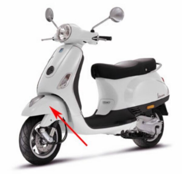voorspatbord wit fusion 544 vespa lx fl