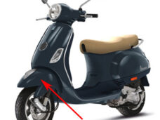 Voorspatbord blauw midnight 222 — geschikt voor Vespa LX FL