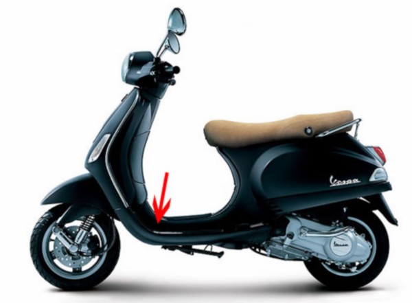 treeplank zwart grafite 79/a vespa lx