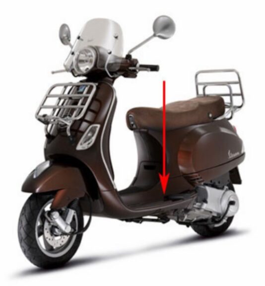treeplank bruin marrone 112/a vespa lx