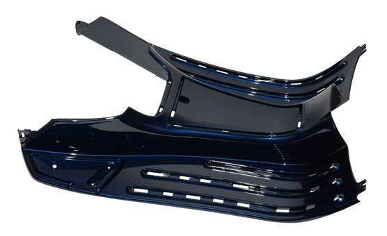 Treeplank blauw midnight 222 — geschikt voor Vespa LX