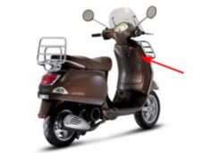 beenschild bruin marrone 112/a vespa lx