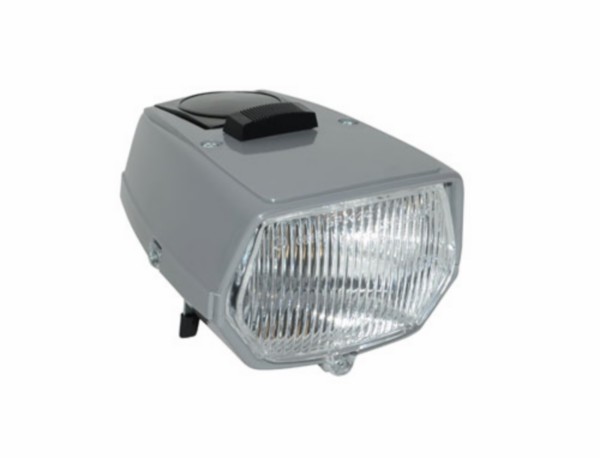 koplamp DMP vierkant + schakelaar A-kwaliteit 115mm grijs puch maxi