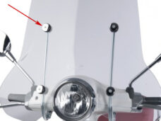 Windscherm Regia ring — geschikt voor Piaggio 32mm