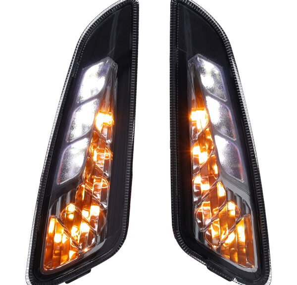 Knipperlichtset DMP LED luxe + LED dagrijverlichting voor zwart/smoke primavera