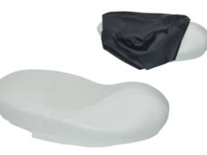 Buddyseat foam +dek (model primavera) zwart — geschikt voor Vespa LX