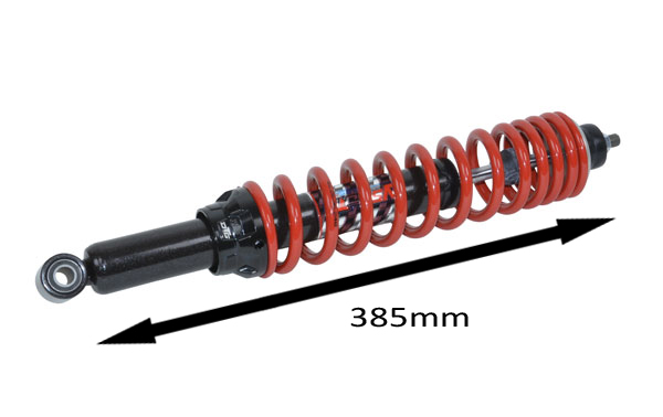 Schokbreker yss hybrid DTG maxi scooter DTG achter 360mm rood primavera 150 4t