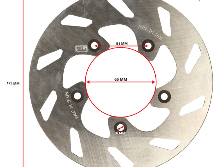 Remschijf 5-gaats achter 175mm formula — geschikt voor Italjet
