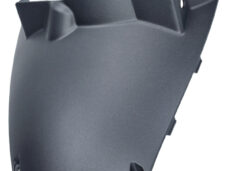 Kymco, partie centrale de garde-boue avant neuve, comme d'origine, noir mat, OEM
