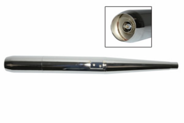 uitlaat jamarcol model los A-stuk (made in EU) 28mm chroom kreidler