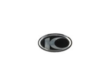 Originele Kymco Sento logo sticker klein zwart 30mm beenschild