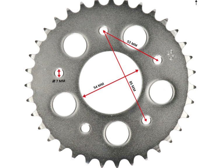 Achterkettingwiel Dmp A-kwaliteit (420) 35t 1/4 Kreidler