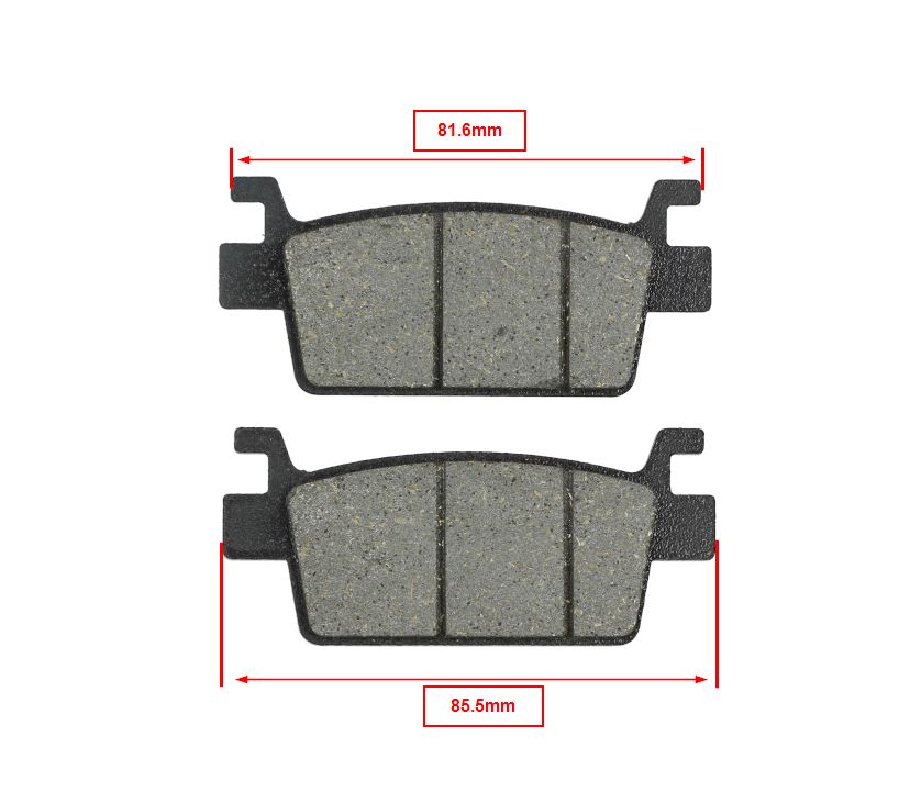 Remblokset Newfren Achter Voor Kymco Ak550 2017+ - Afbeelding 2