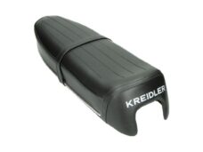 buddyseat model 1973 + woord open lengte strepen (made in EU) zwart kreidler 27.94.95