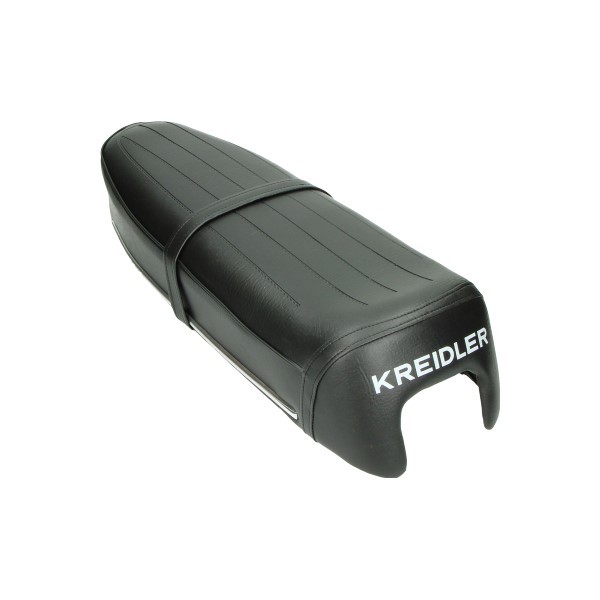 buddyseat model 1973 + woord open lengte strepen (made in EU) zwart kreidler 27.94.95