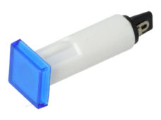 Cockpitlampje vierkant blauw — geschikt voor Kreidler