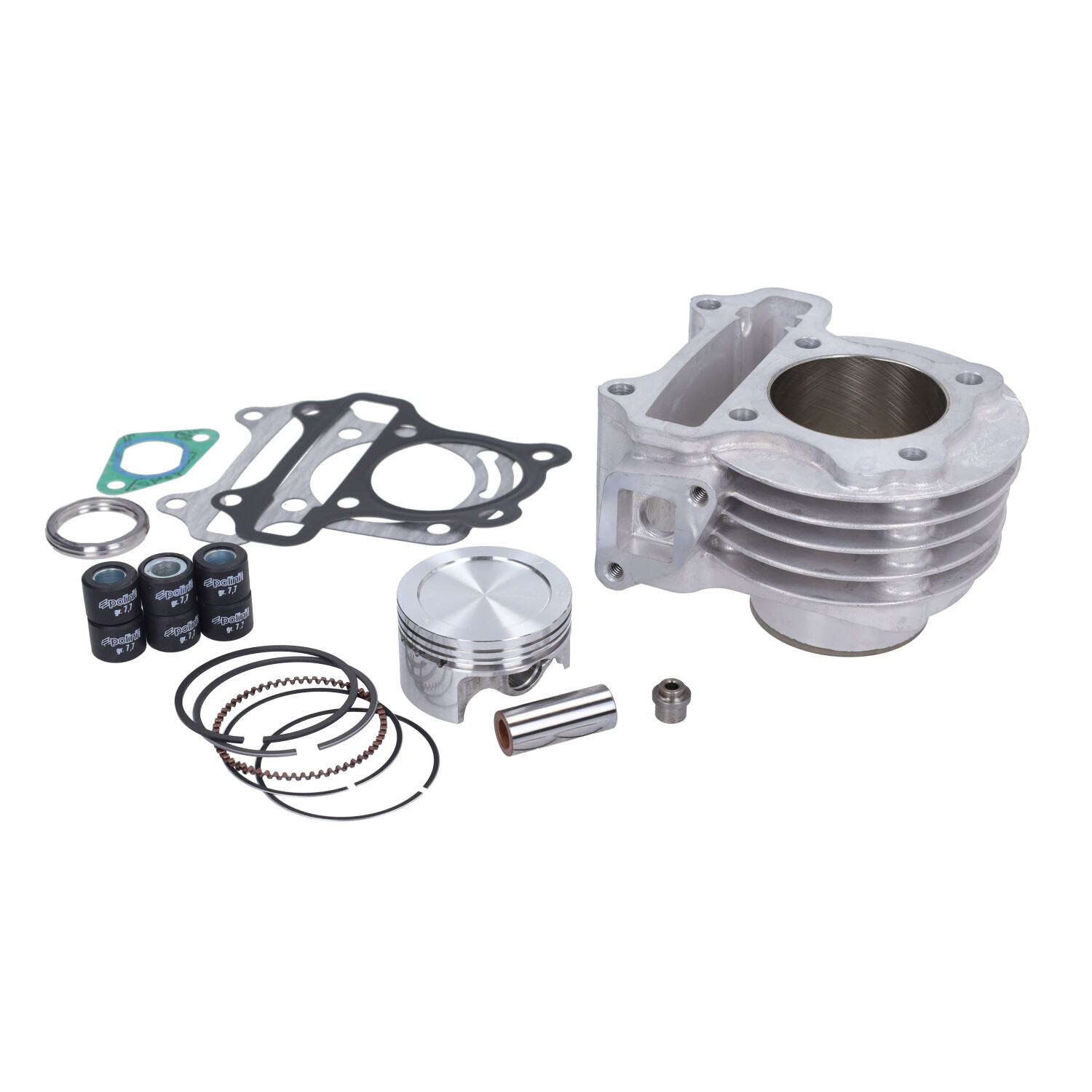 Polini aluminium cilinder 4-takt 80cc 50mm voor Kymco GY6 scooter