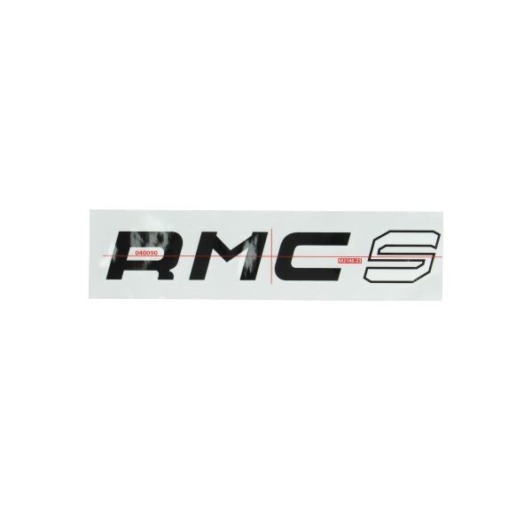 sticker rmc-s zwart/wit kreidler