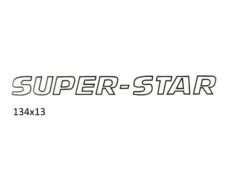 Sticker (super-star) wit/zwart — geschikt voor Kreidler