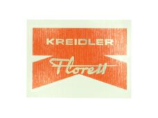 Sticker achterspatbord rood/goud — geschikt voor Kreidler Florett