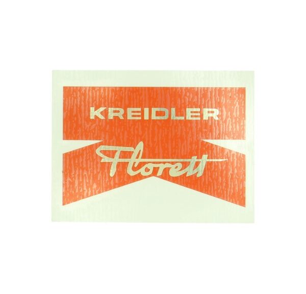 Sticker achterspatbord rood/goud — geschikt voor Kreidler Florett