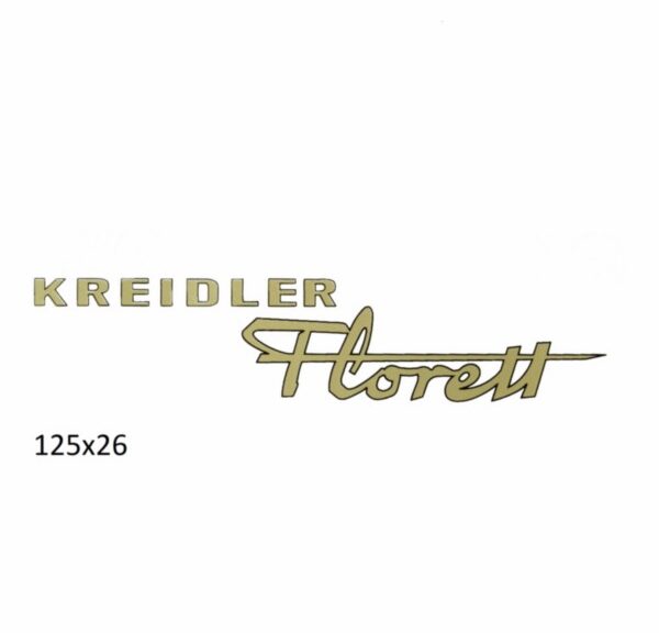 sticker goud kreidler florett