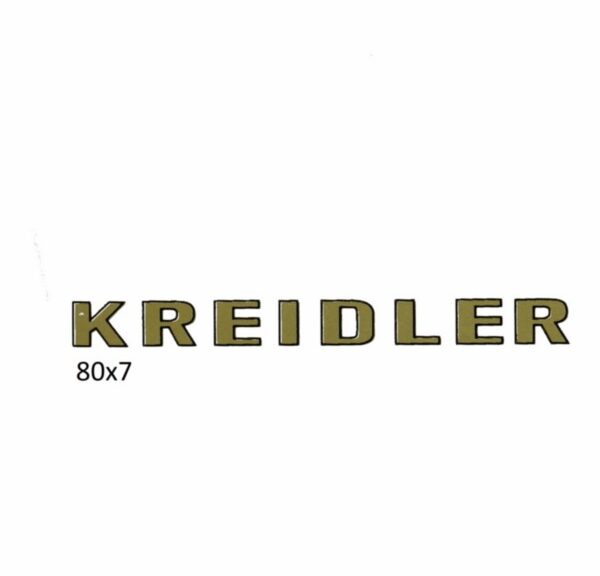 sticker woord [kreidler] goud kreidler