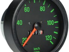 km tellerklok 120km/u zwart/groen kreidler