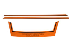 Weltmeister Klasse Buddy Seat Aufkleber-Set orange – passend für Kreidler