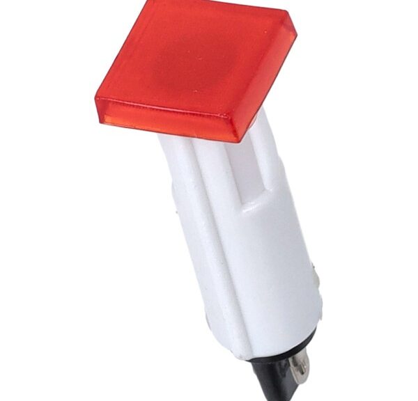 cockpitlampje vierkant rood kreidler