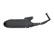 Black Euro-4 exhaust for Kymco Agility 16-inch scooter