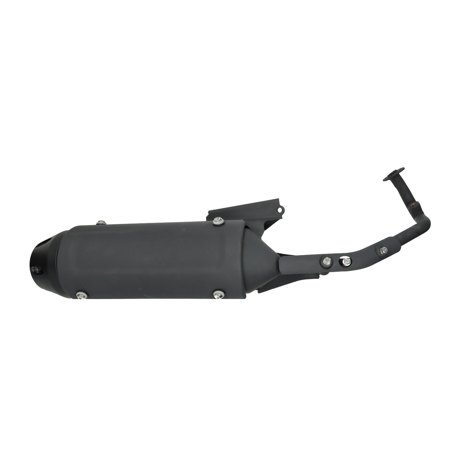 Uitlaat Euro-4 zwart voor Kymco Agility 16 inch scooter