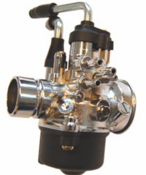 carburateur DMP model Dellorto handchoke 17.5mm chroom minarelli hor+vert